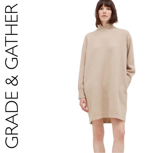 grade & gather Dresses & Skirts - 716:  GRADE & GATHER NWT SWEATER DRESS ECRU (GG3)